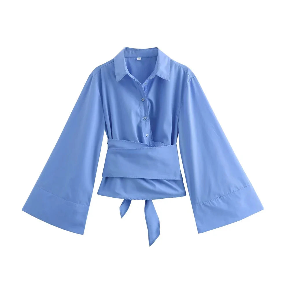 Kasey - Long-Sleeved Kimono Blouse