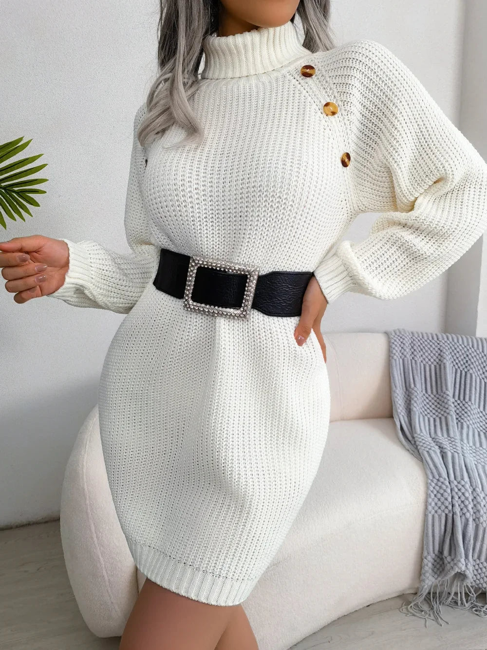 Women's Knit Sweater Dress