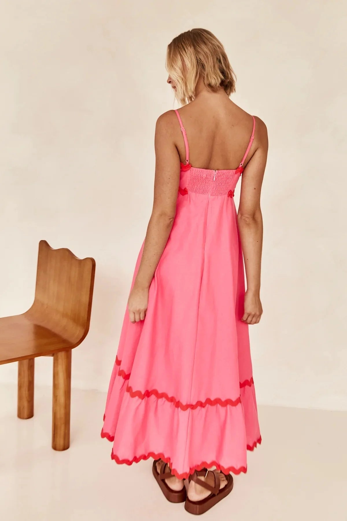 Margot – Contrast Trim Maxi Dress