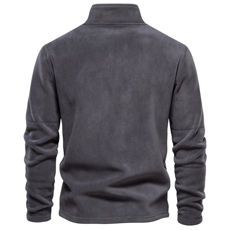 Men’s Fleece Half-Zip Pullover – Soft Warm Casual Sweater