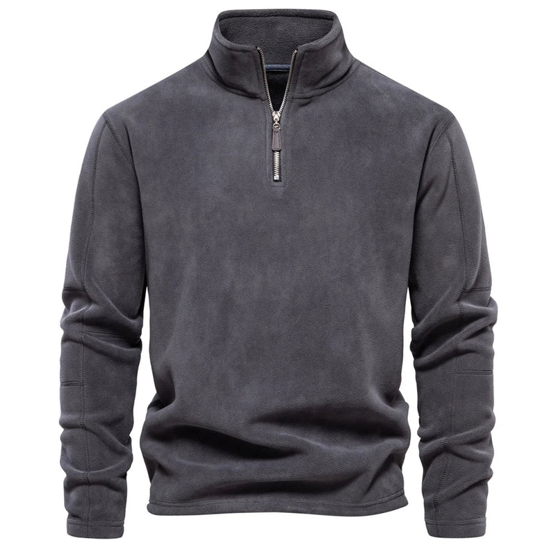 Men’s Fleece Half-Zip Pullover – Soft Warm Casual Sweater