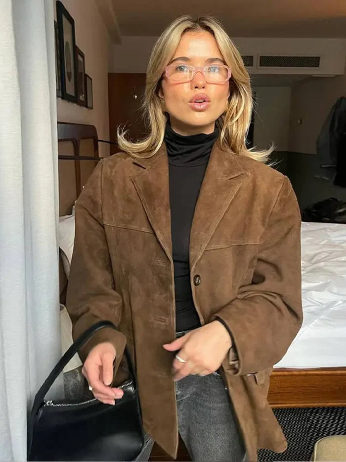 Women’s Oversized Button-Up Winter Jacket