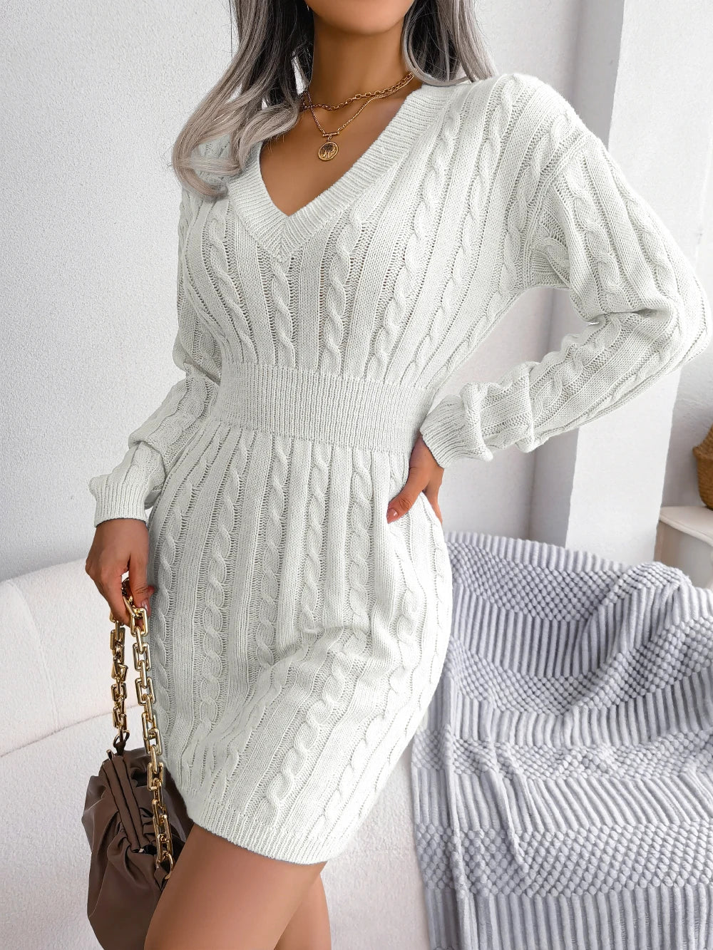 Women’s Slim-Fit Sweater Dress