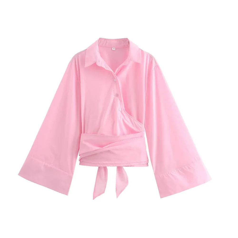 Kasey - Long-Sleeved Kimono Blouse