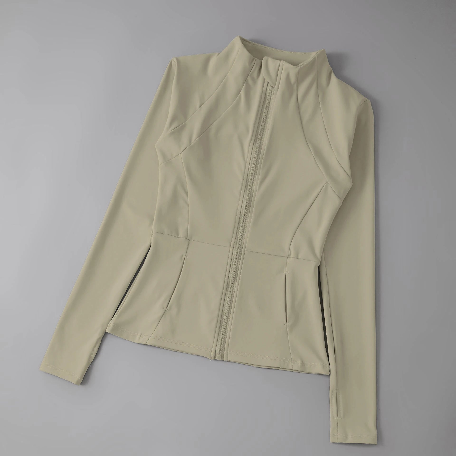 Women’s Slim Fit Contouring Jacket - Full Zip Athletic Top with Thumbholes