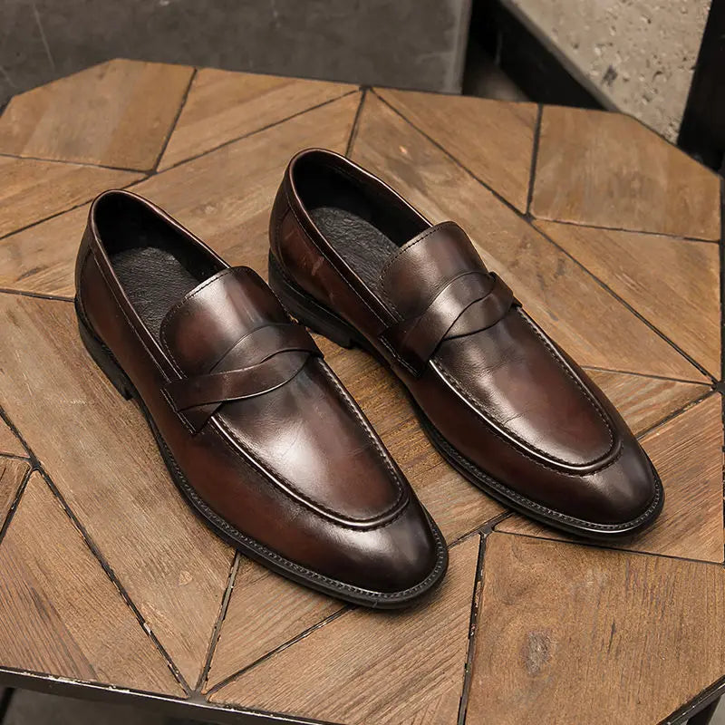 Men’s Classic Loafers - Sleek Slip-On Dress Shoes
