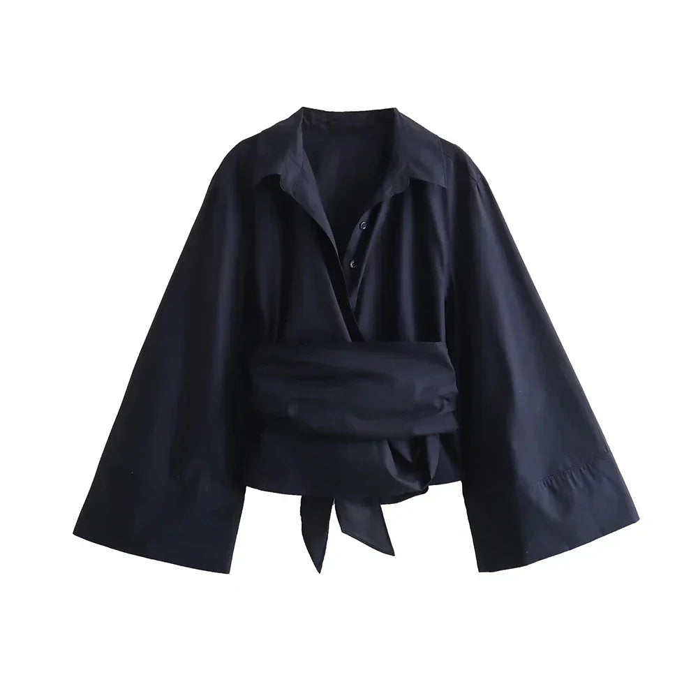 Kasey - Long-Sleeved Kimono Blouse
