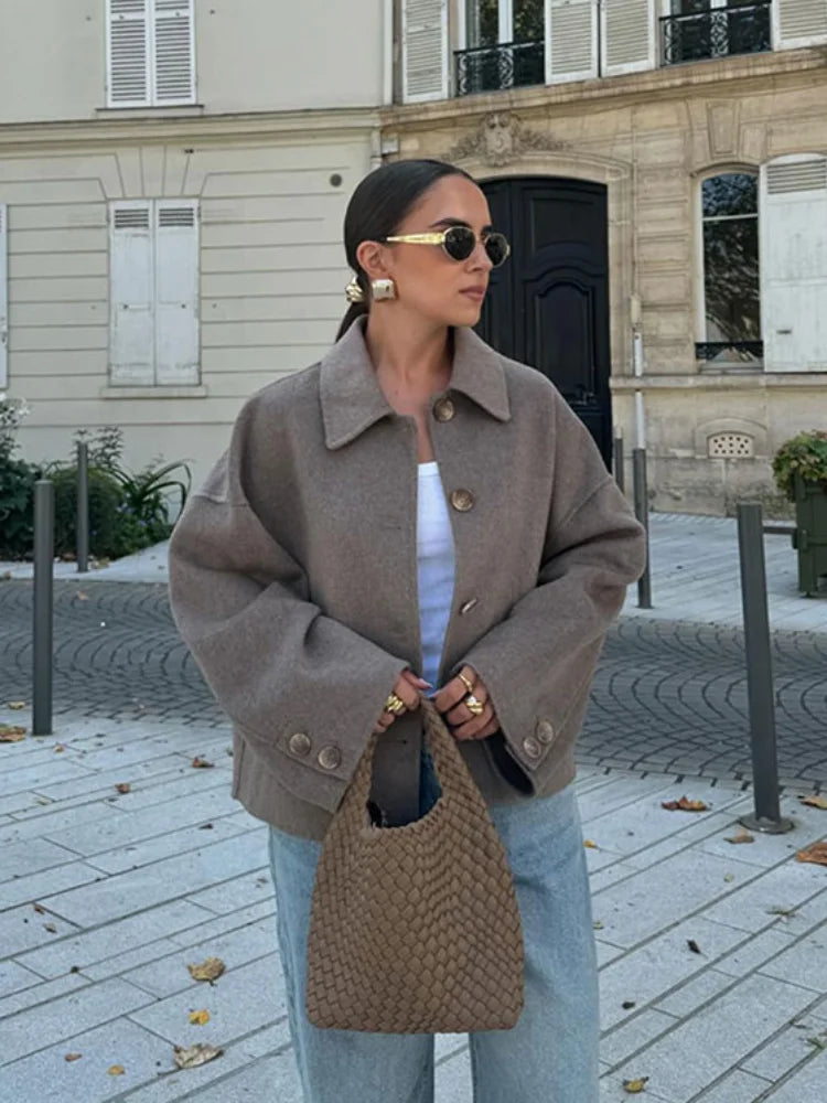 Women’s Oversized Wool Blend Jacket