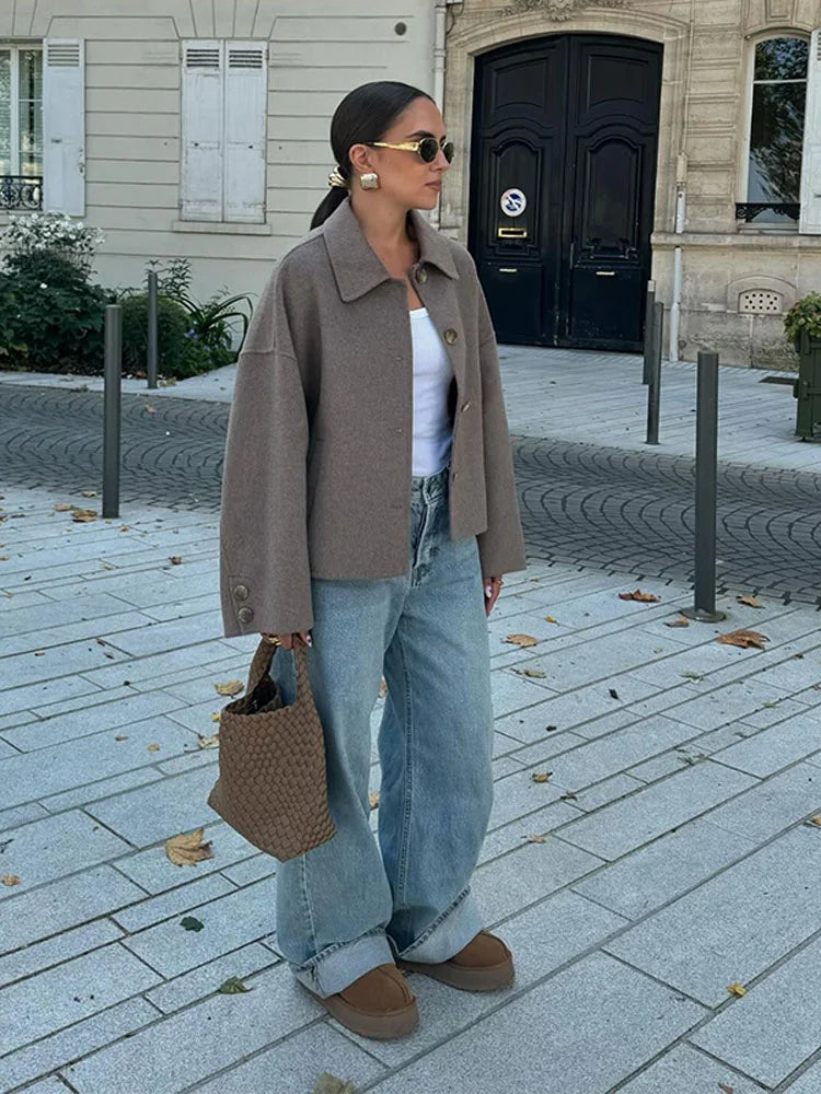 Women’s Oversized Wool Blend Jacket
