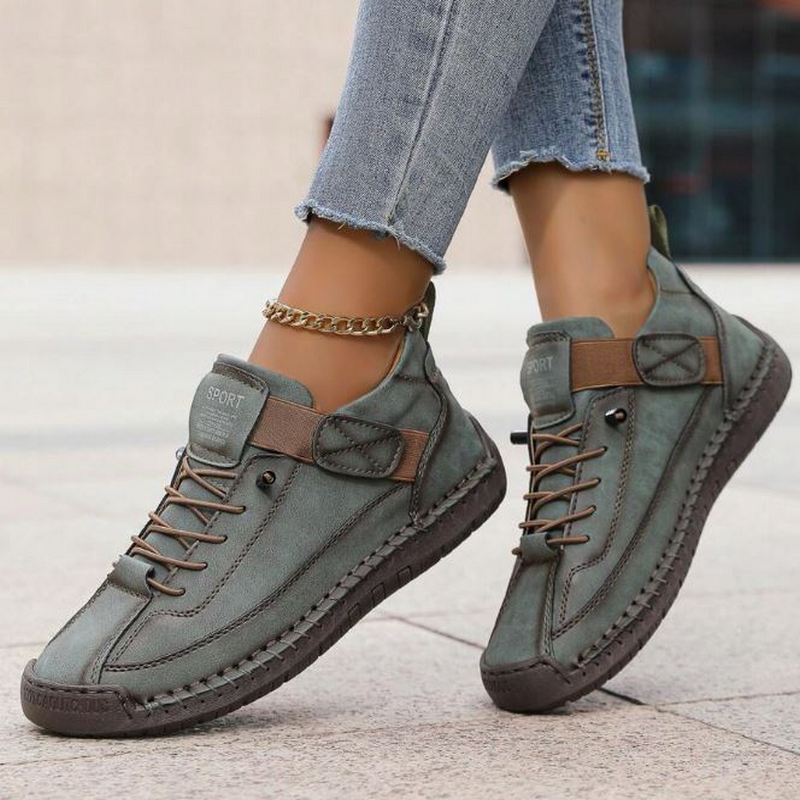 Women's Casual Lace-Up Platform Sneakers