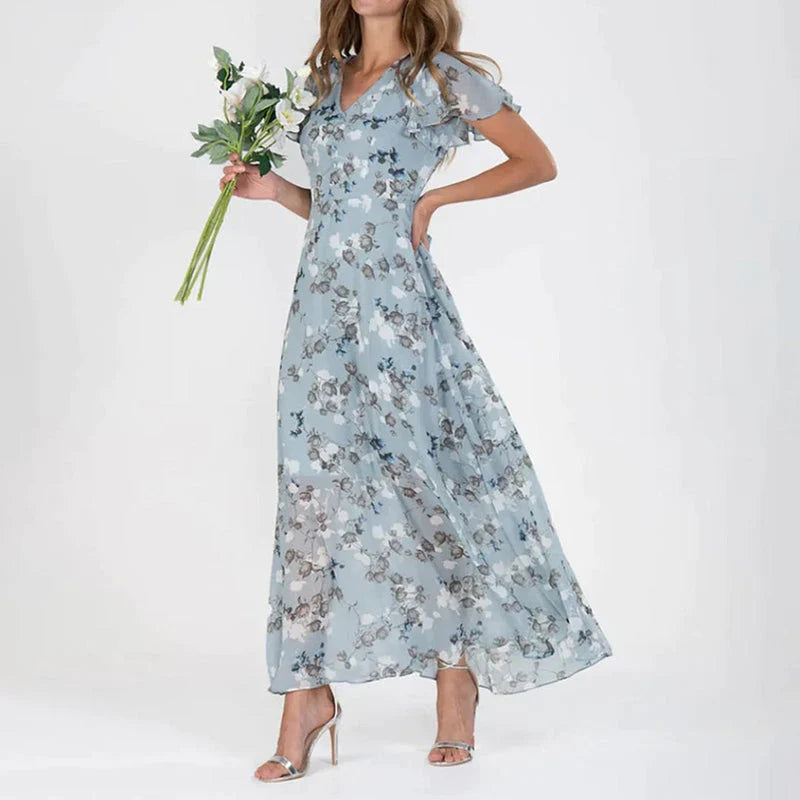 Sandra - Elegant Floral Dress