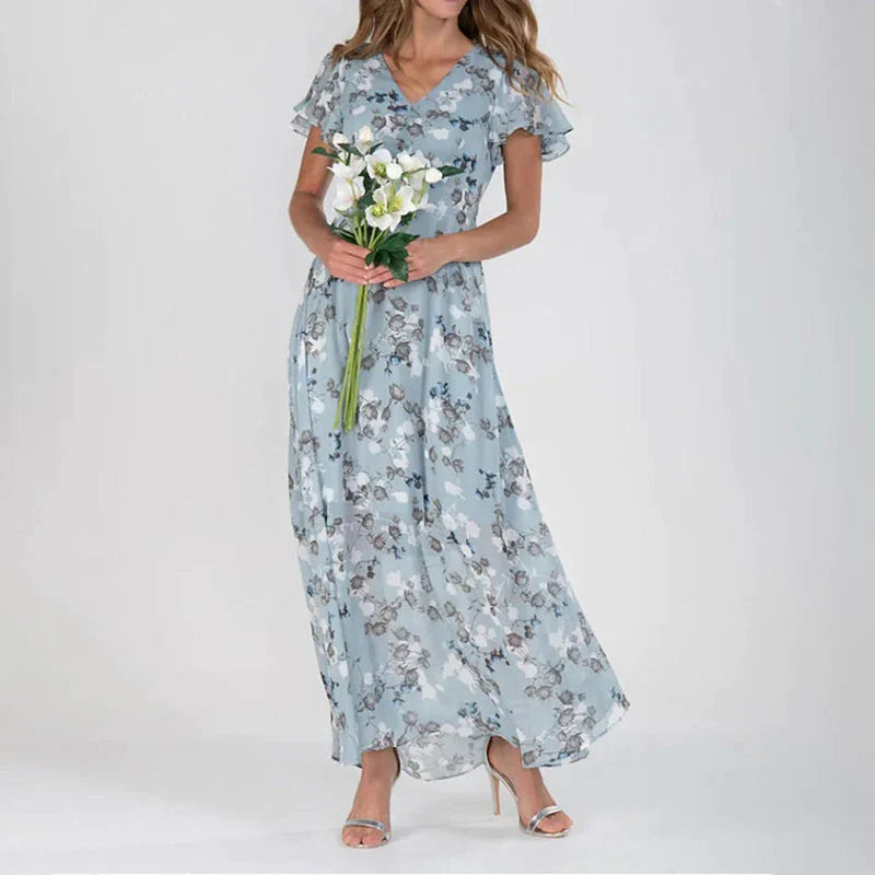 Sandra - Elegant Floral Dress