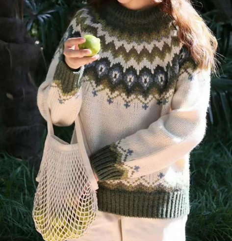 Women’s Nordic Knitted Sweater
