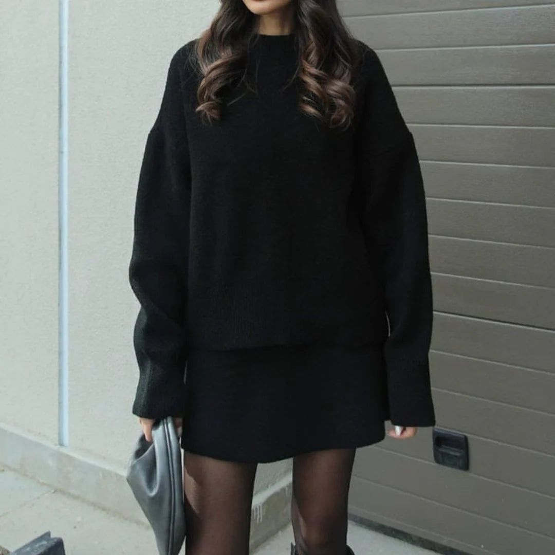Women’s Sweater Skirt Co-ord - Two-Piece Knit Set