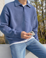 Men’s Renzo Polo Sweater – Relaxed Minimalist Knit
