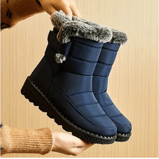 Women’s Cozy Winter Boots -  Waterproof Non-Slip Ankle Boots