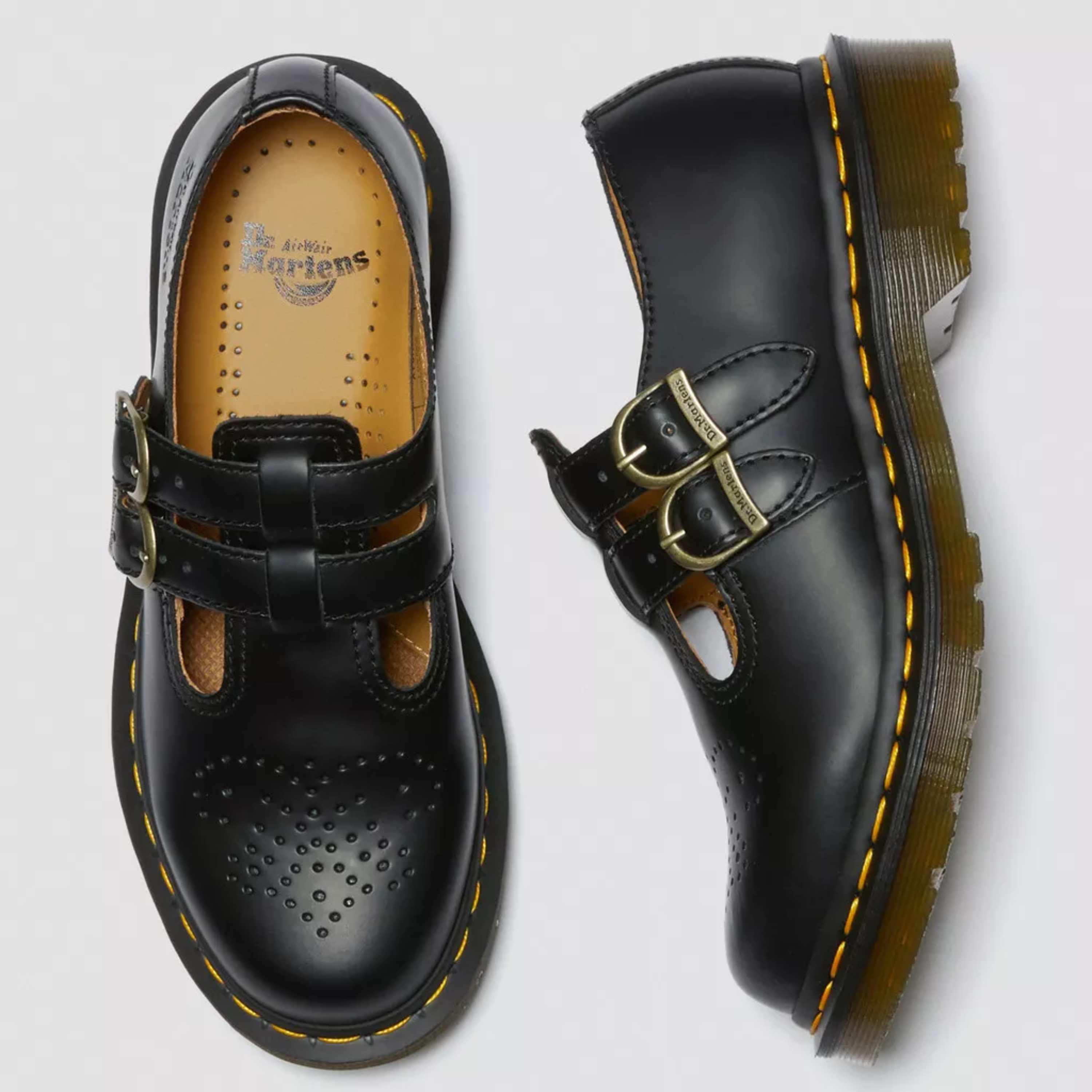 Women's Double Buckle Mary Jane Shoes