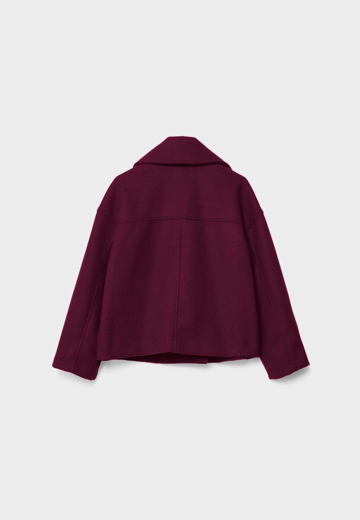 Women’s Cropped Double-Breasted Coat - Boxy Short Jacket