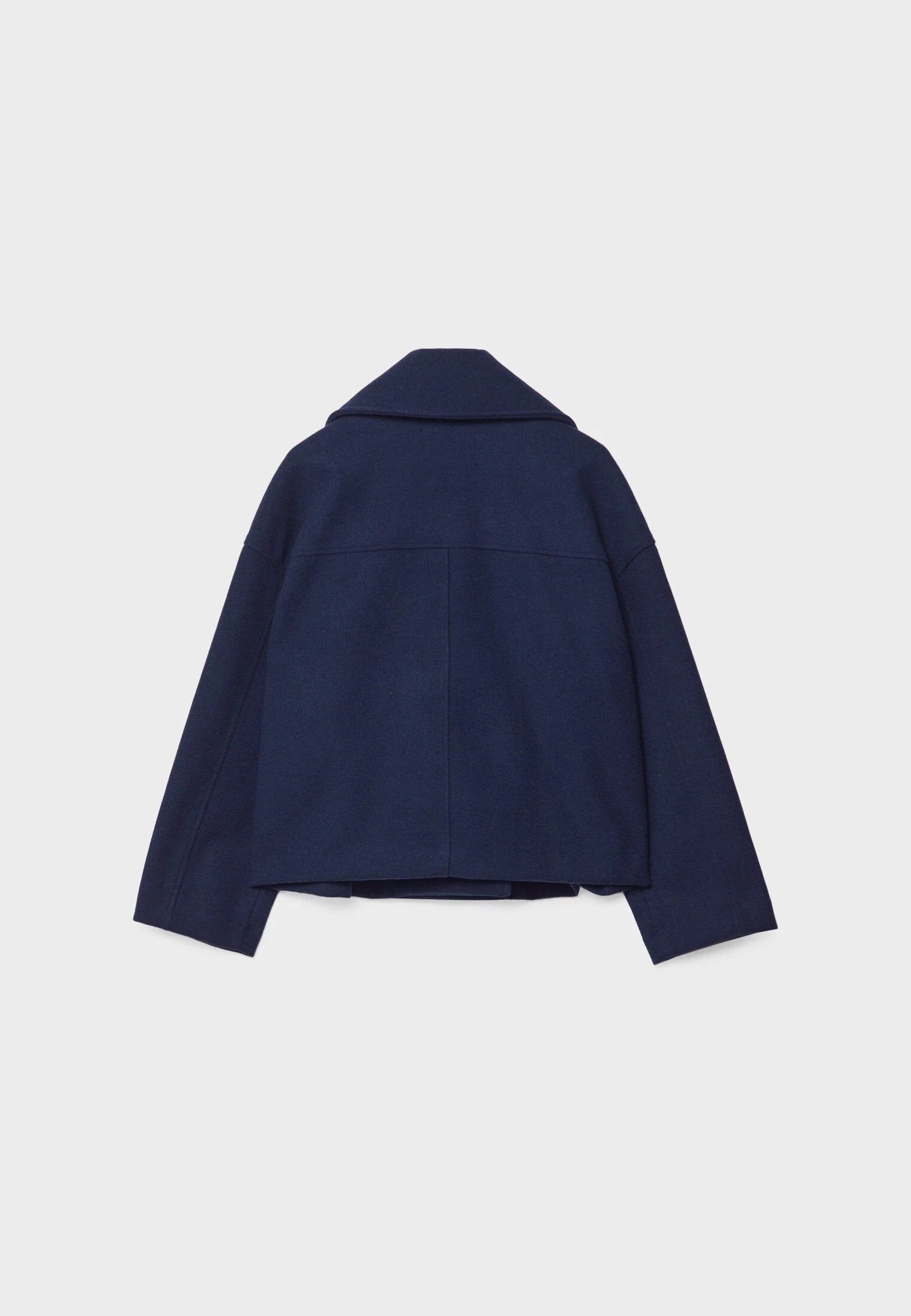 Women’s Cropped Double-Breasted Coat - Boxy Short Jacket
