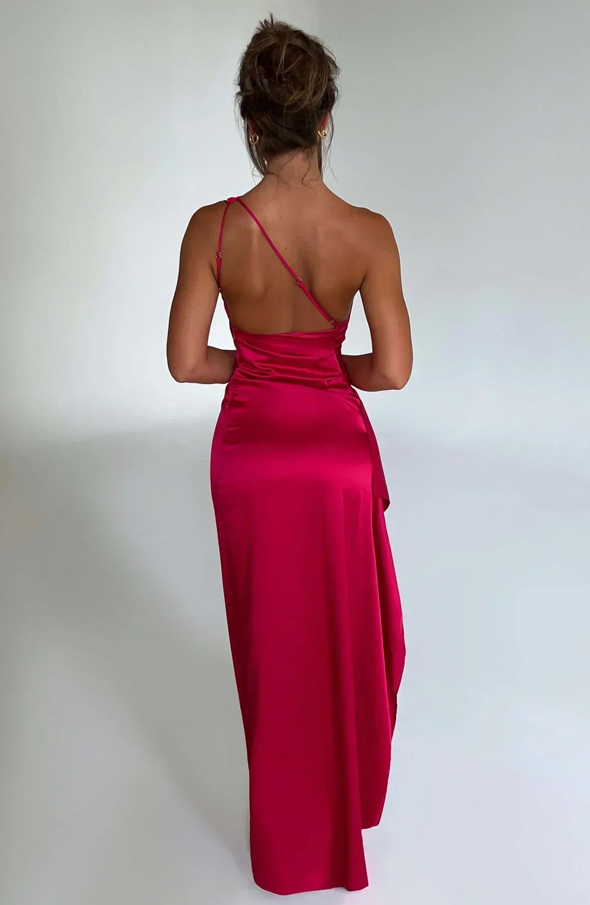 Women's Asymmetric Evening Maxi Dress