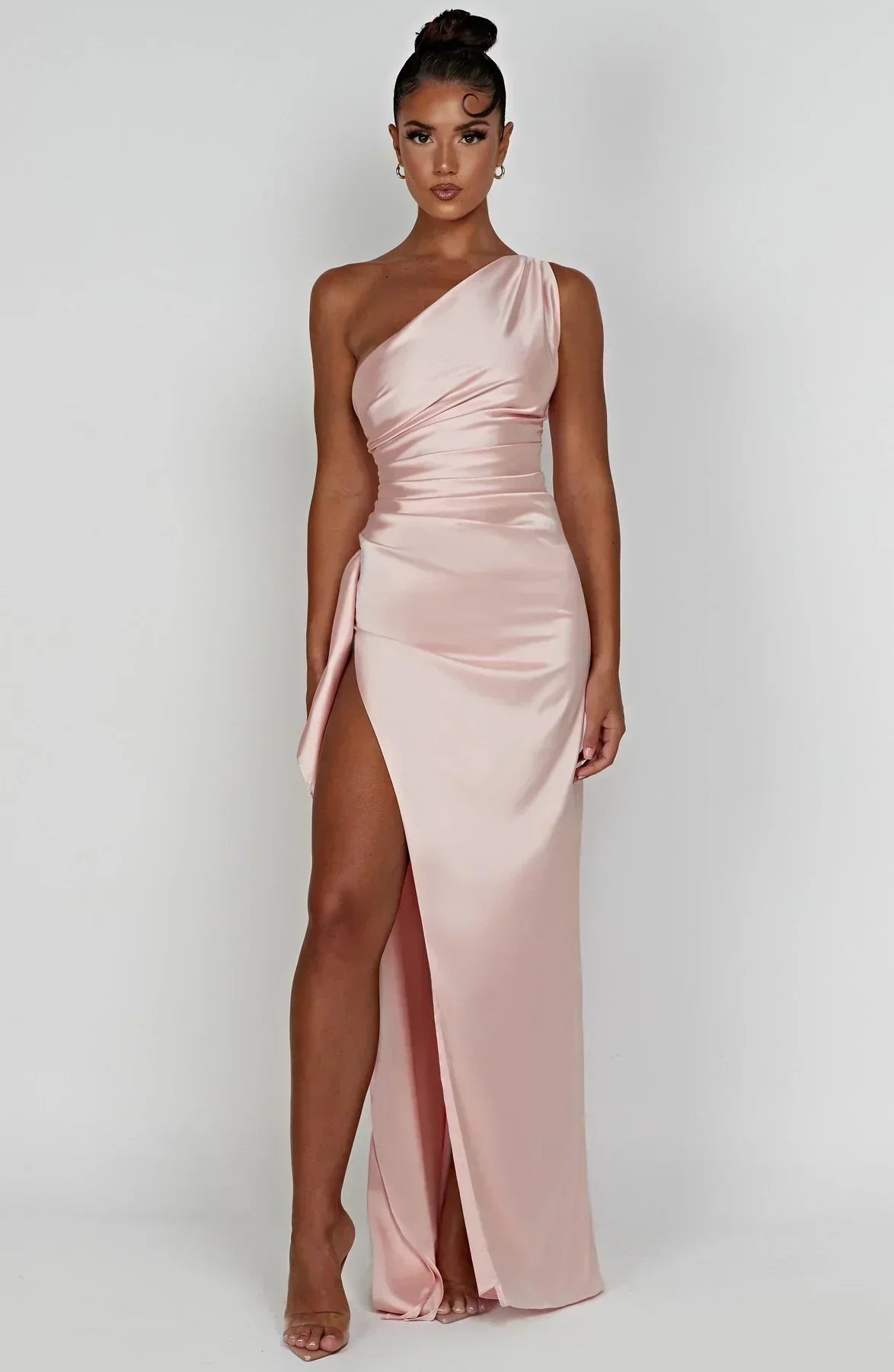 Women's Asymmetric Evening Maxi Dress