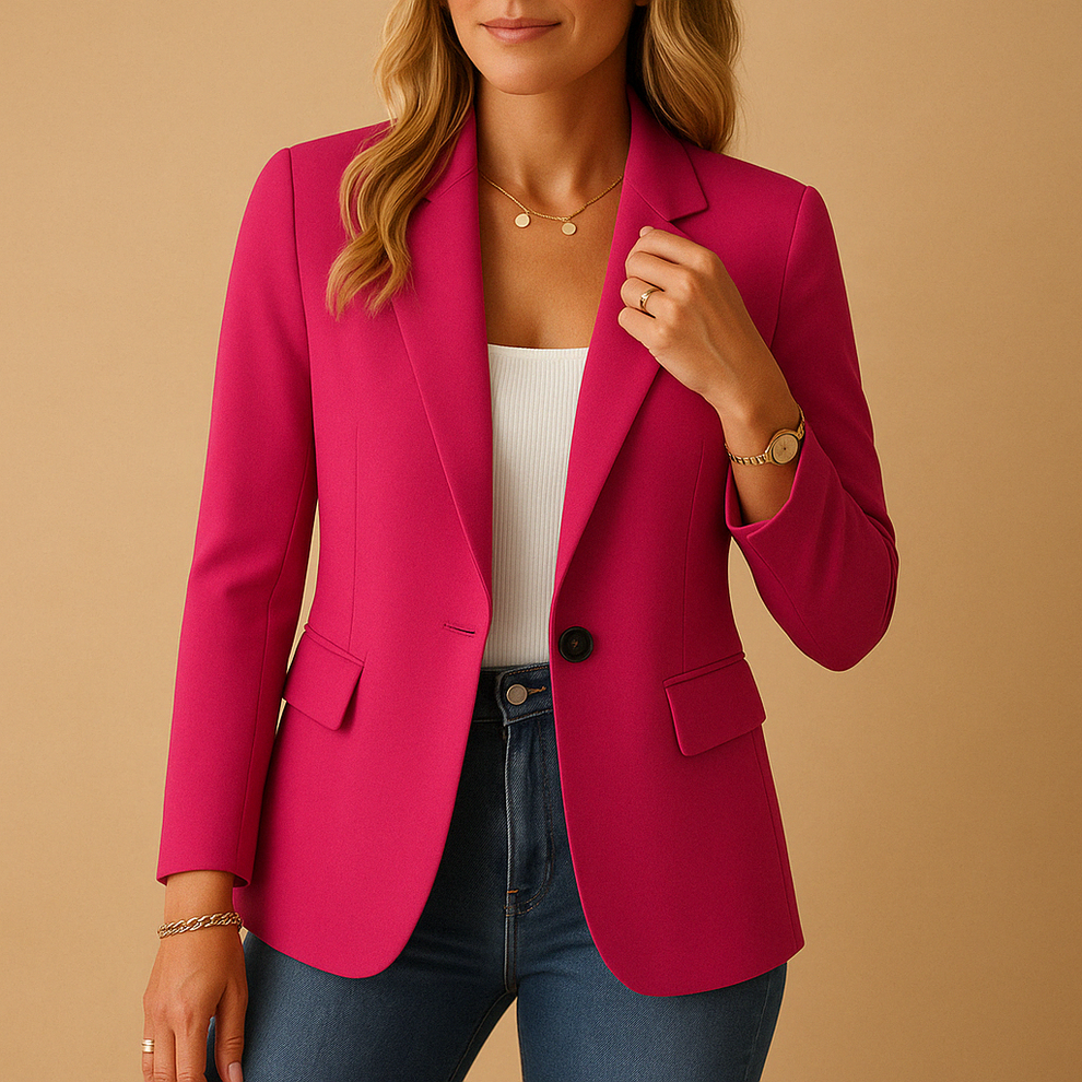 Women’s Tailored Blazer - Classic Single-Breasted Design
