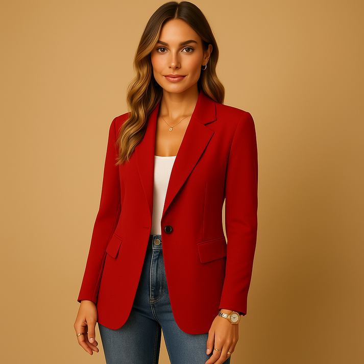 Women’s Tailored Blazer - Classic Single-Breasted Design