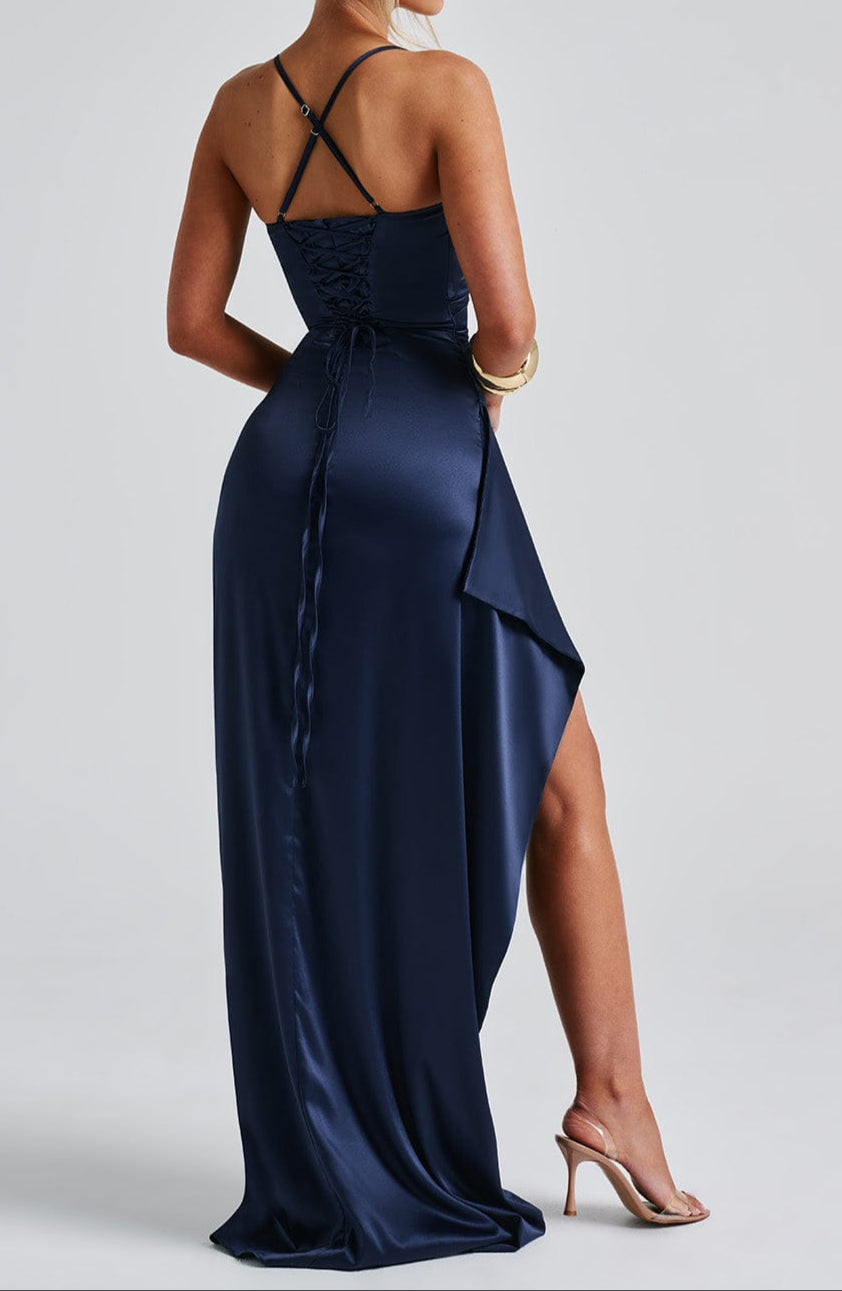 Women's Strappy High-Slit Dress