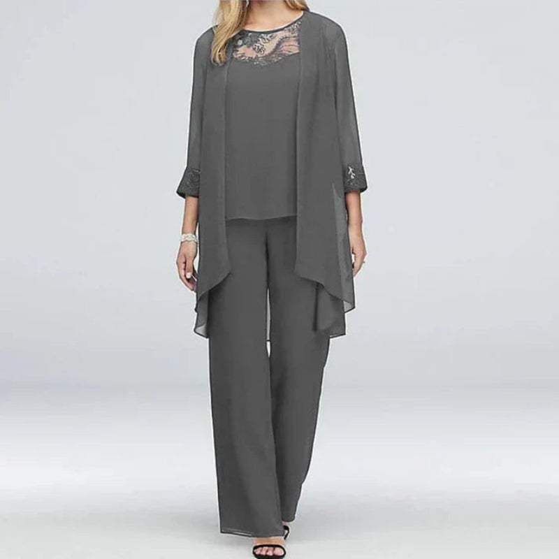Women's Tailored Three-Piece Spring Suit With Blazer, Vest and Trousers