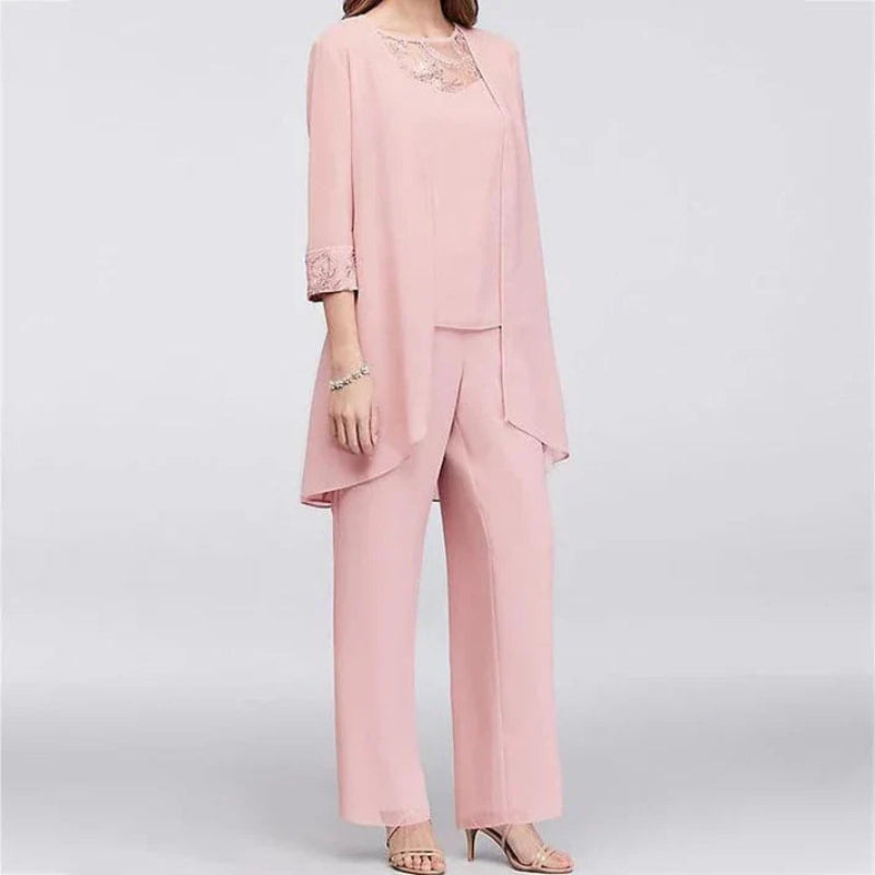 Women's Tailored Three-Piece Spring Suit With Blazer, Vest and Trousers