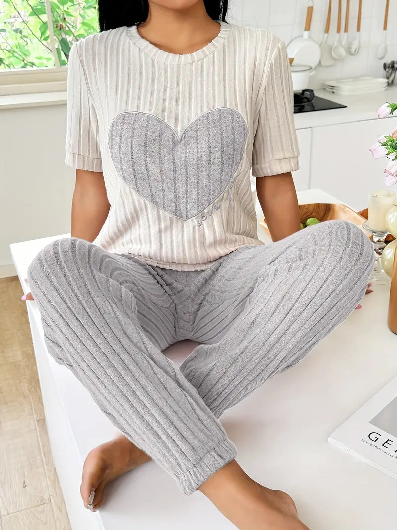 Women's Amore Ribbed Loungewear Set