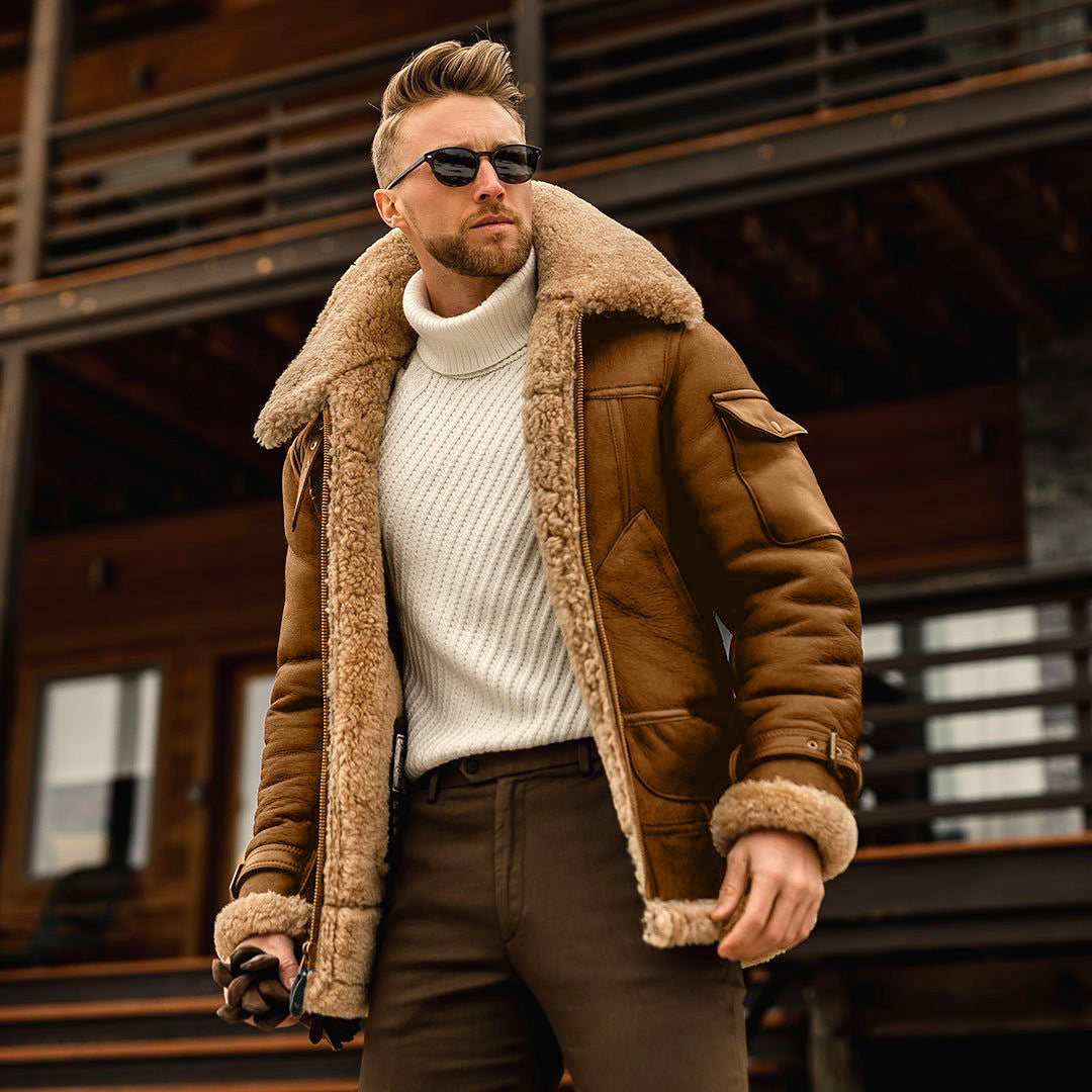 Men’s Shearling Aviator Jacket