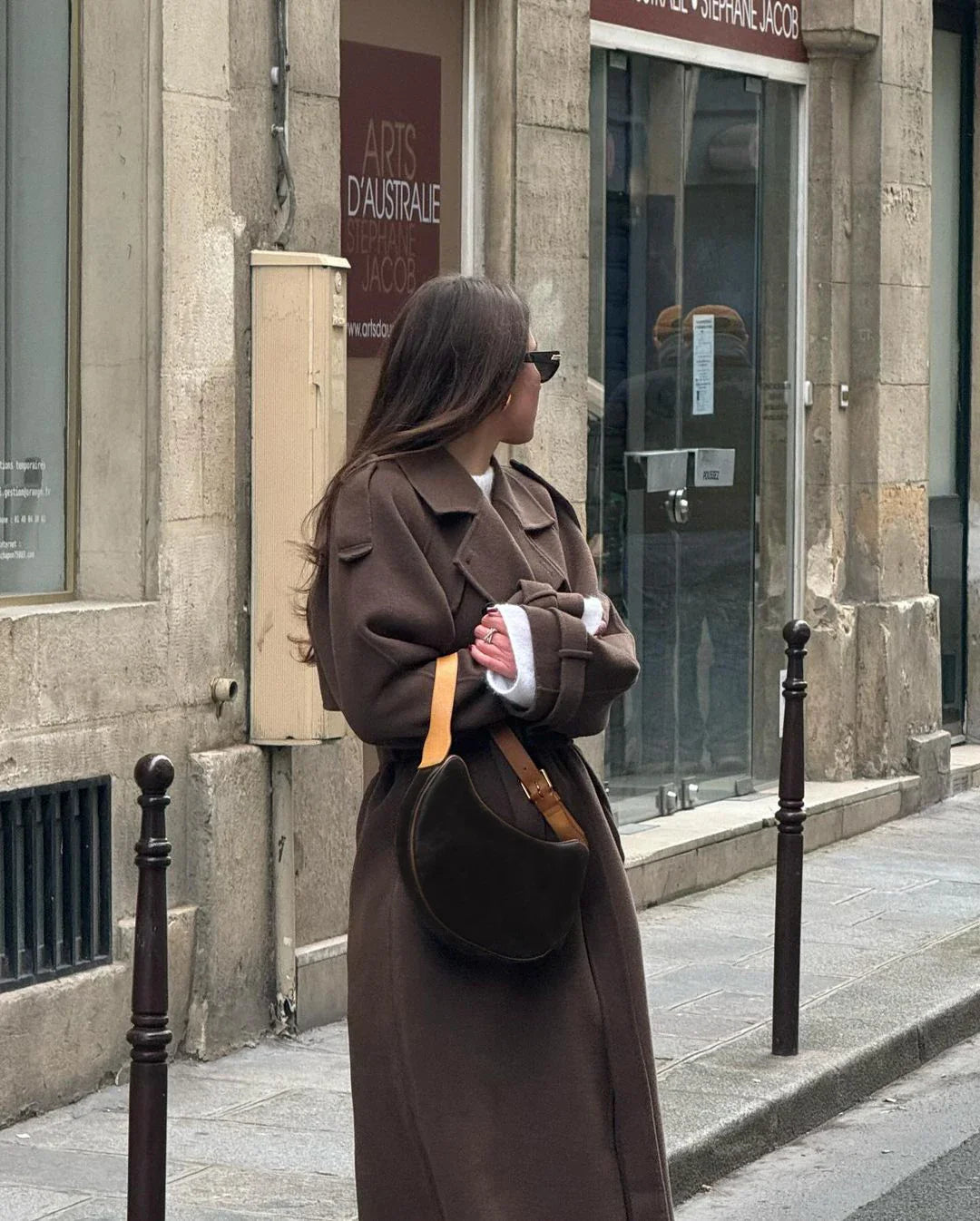Women’s Wool-Blend Belted Trench Coat