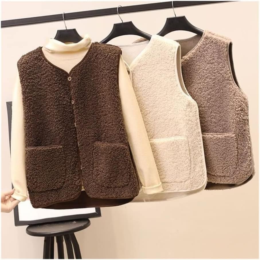 Women’s Textured Fleece Vest – Sleeveless & Layering Essential