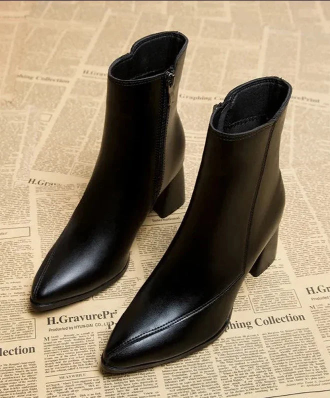 Women’s Sculpted Block‑Heel Ankle Boots