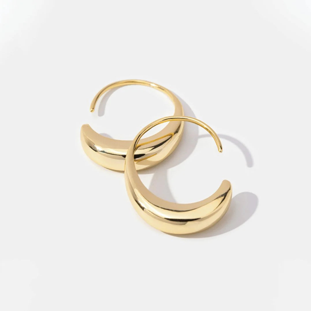 Layla - Drop Hoop Earrings
