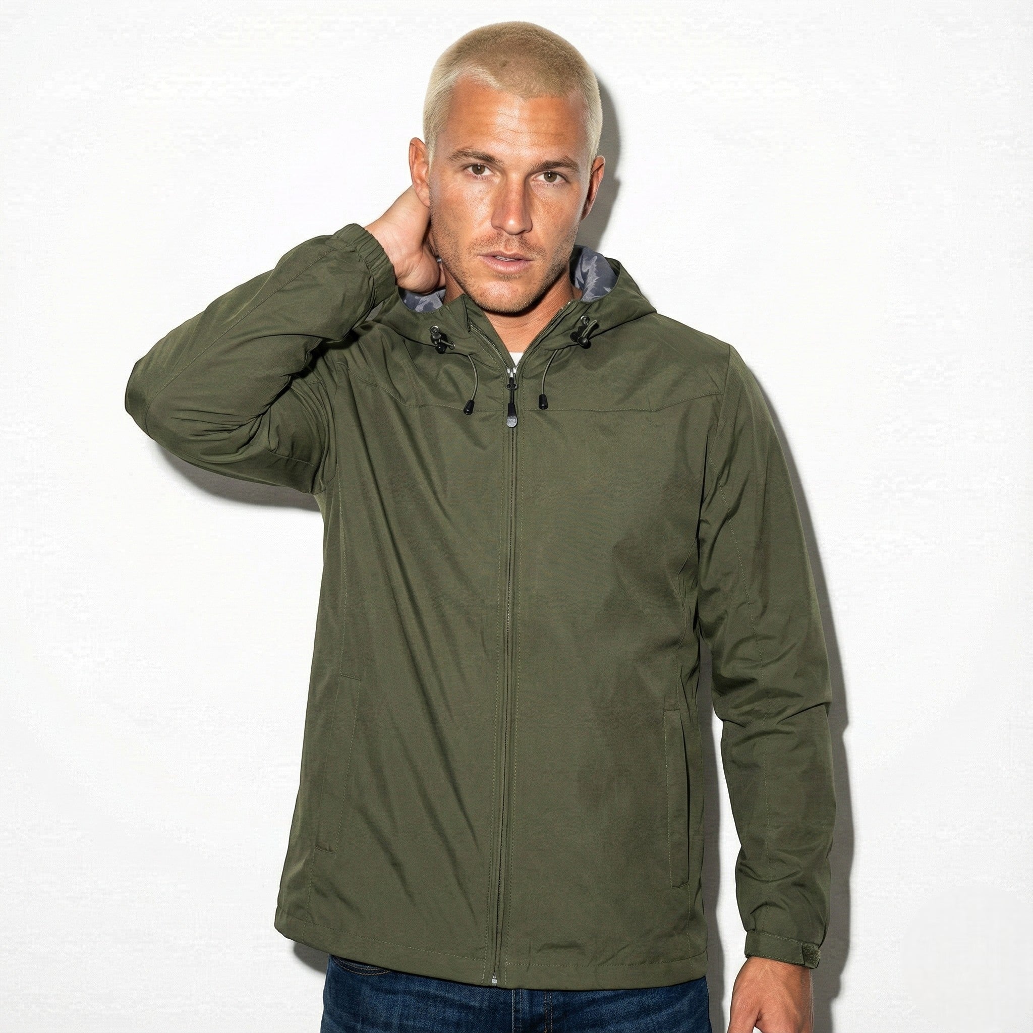 Men’s Water-Resistant Windbreaker Jacket