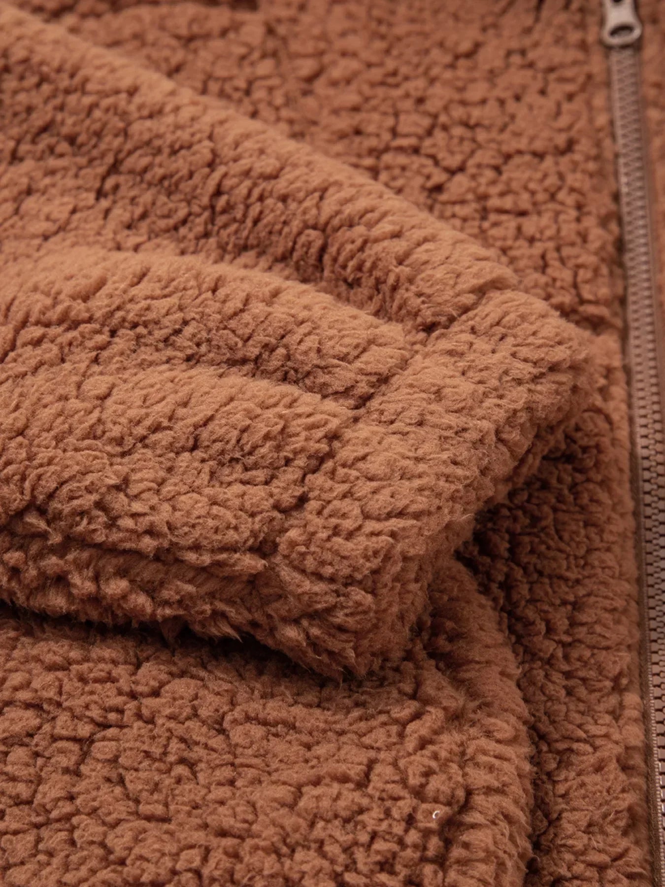 Marjorie Women’s Relaxed Fit Zip-Up Teddy Jacket