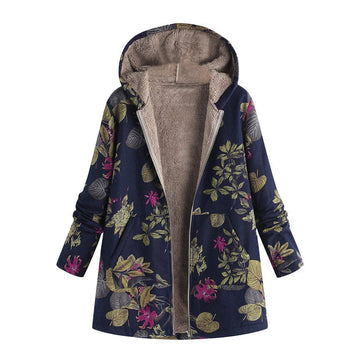 Women’s Elowen Floral Fleece-Lined Hooded Coat