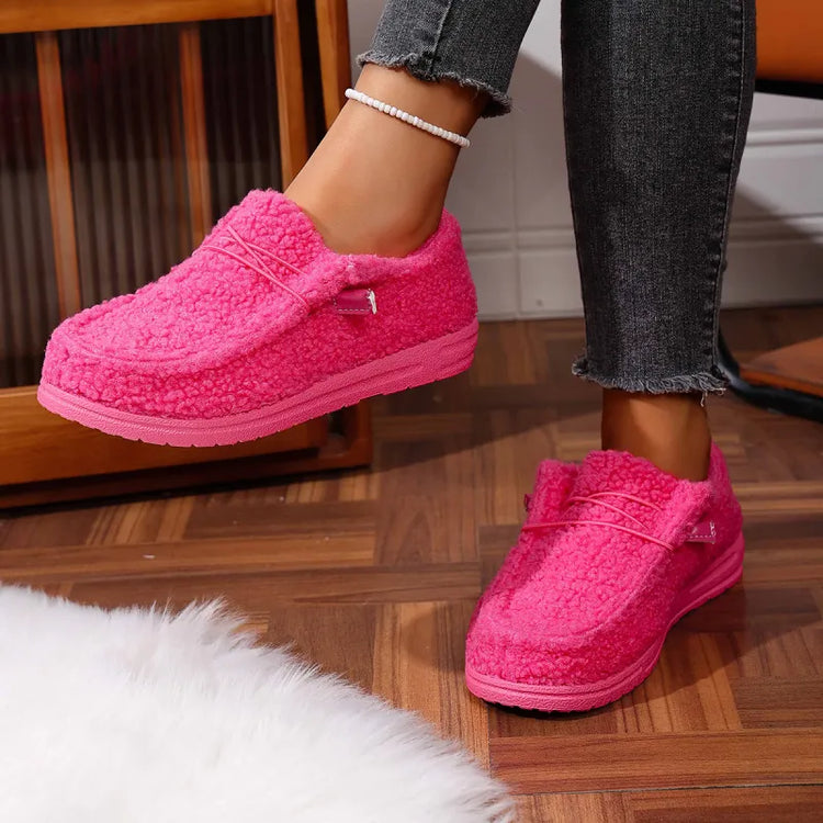 Women’s Cozy Slip-On Slippers - Warm Indoor Outdoor Comfort Shoes