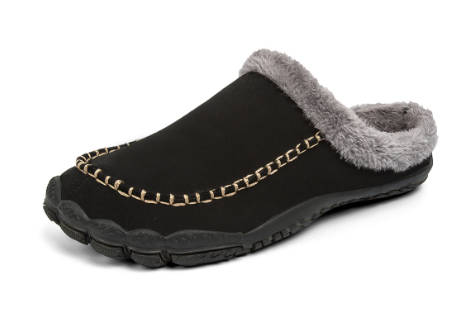 Men’s Slip-On Indoor Slippers – Warm Lined Comfort Mules