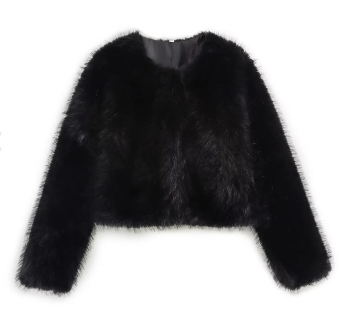 Women’s Aurelia Luxe Faux Fur Cropped Jacket