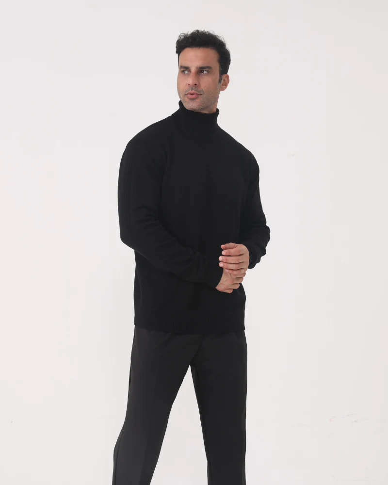 Men’s Arno Classic Turtleneck Sweater - Slim-Fit Knit