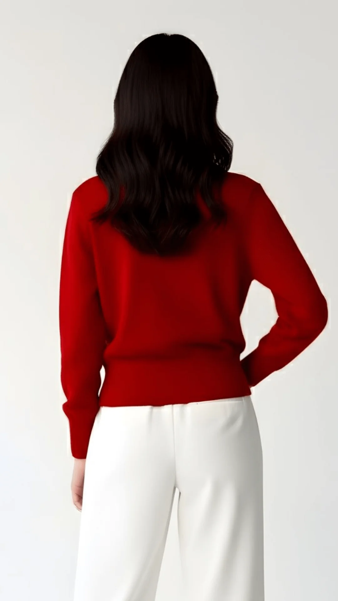 Women’s V-Neck Button-Up Cardigan - Soft Knit Relaxed Fit