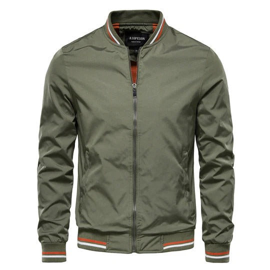 Men’s Classic Lightweight Bomber Jacket - Casual Zip-Up Outerwear