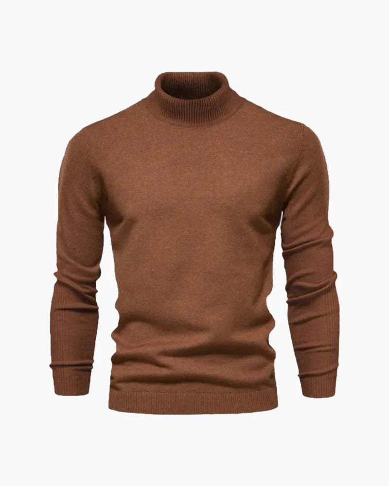 Men’s Arno Classic Turtleneck Sweater - Slim-Fit Knit