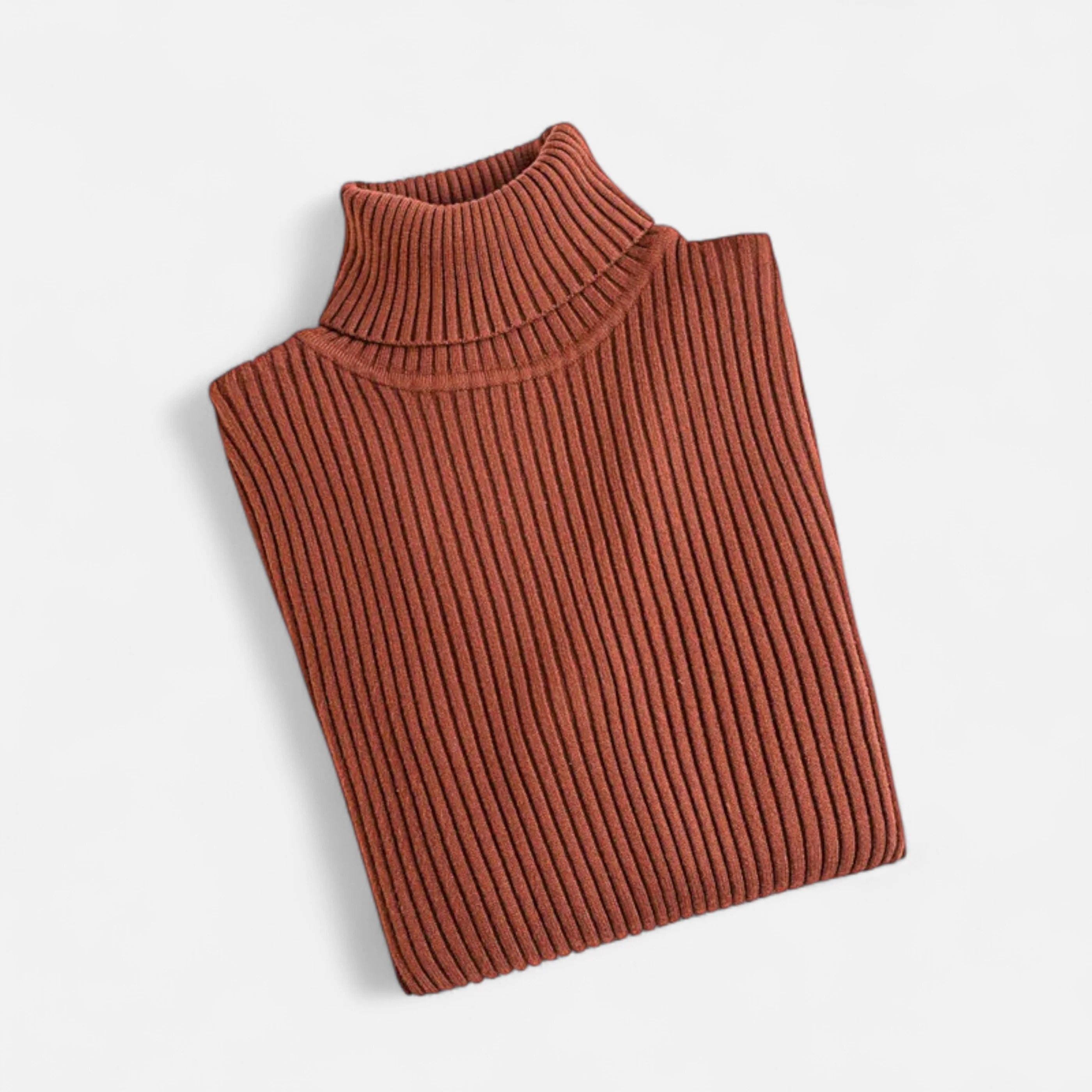 Women’s Ribbed Mock Neck Top - Slim Fit Long Sleeve Pullover