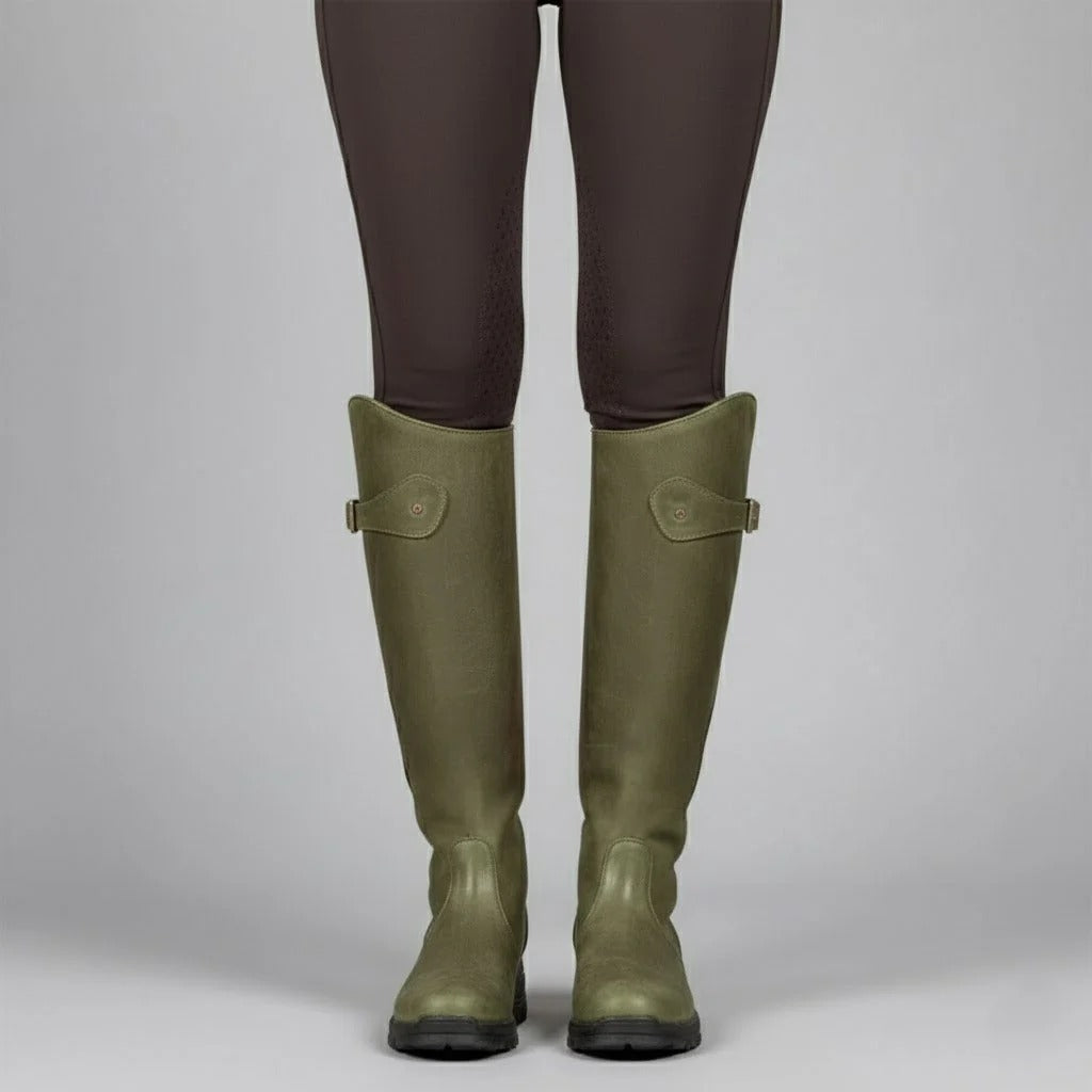 Women’s Tall Rubber Riding Boots - Waterproof Knee-High Style