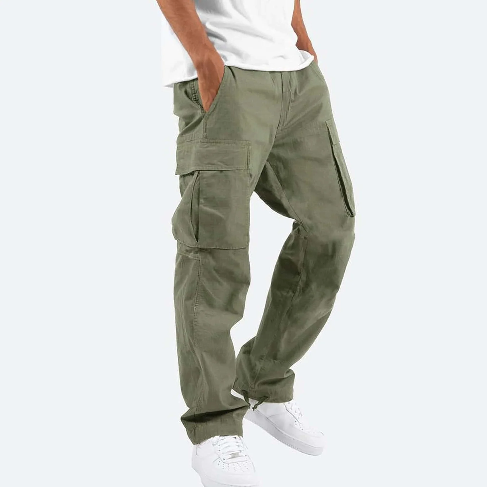 Men’s Utility Relaxed-Fit Cargo Trousers
