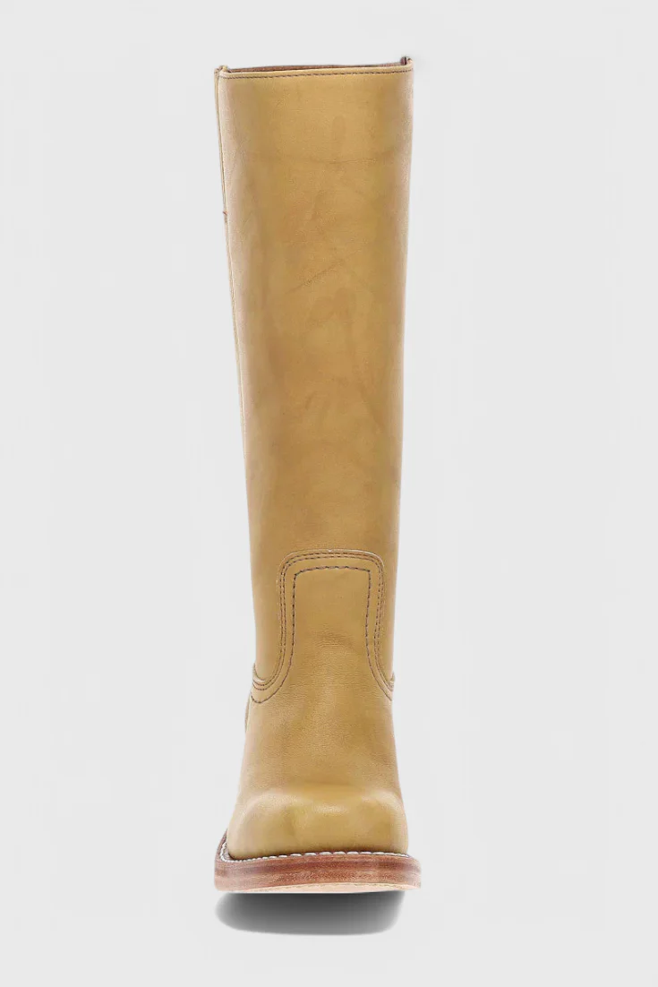 Women’s Stacked-Heel Knee-High Boots - Classic Western-Inspired Look